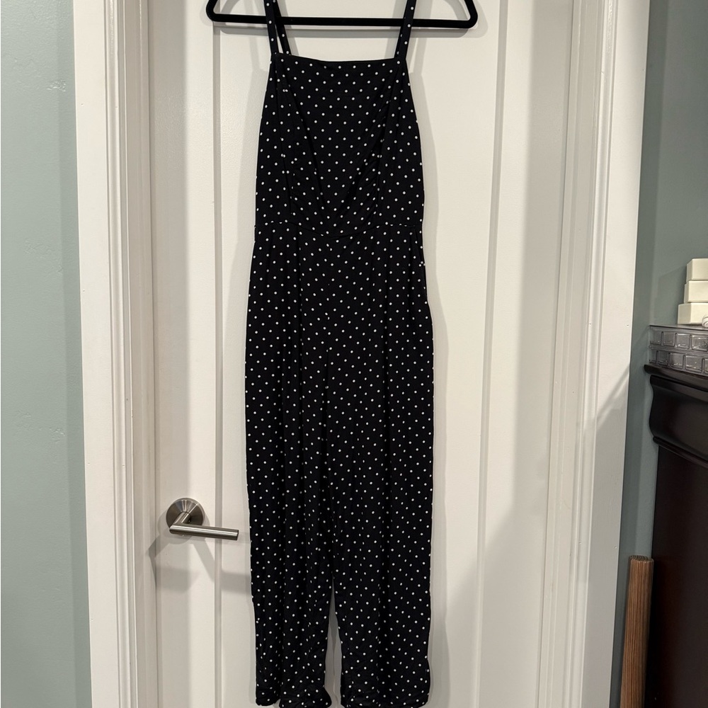 Old Navy Polka Dot Jumpsuit - Black and White